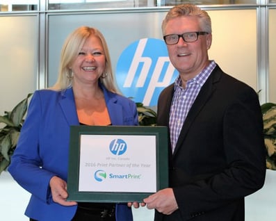 managed print services smartprint named hp 2016 canadian print partner