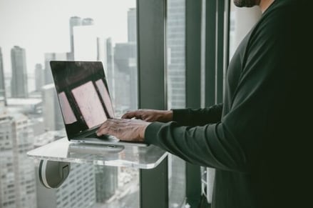 Person working from home